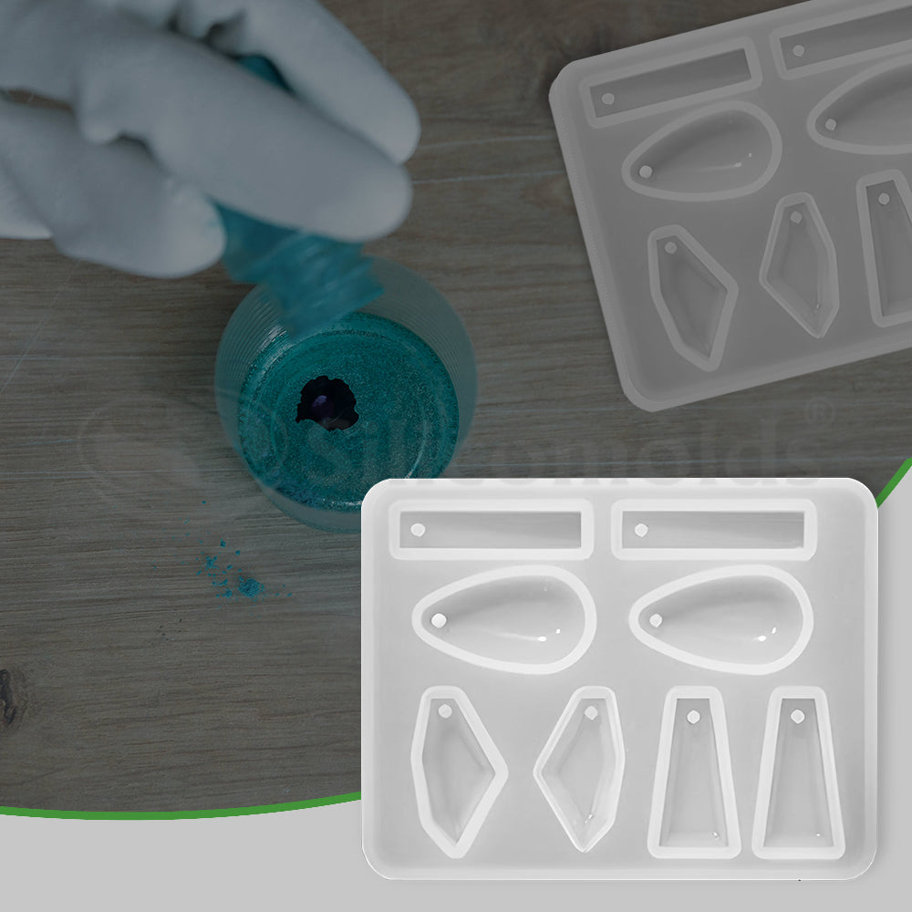 SILICOMOLDS - SILICONE RESIN EARRING MOLD - URP073-RM